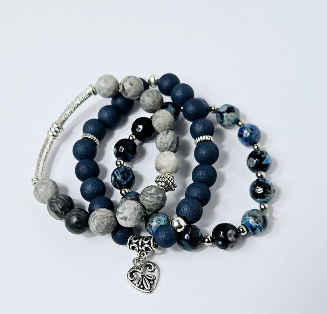 Midnight Mercy Bracelet Set