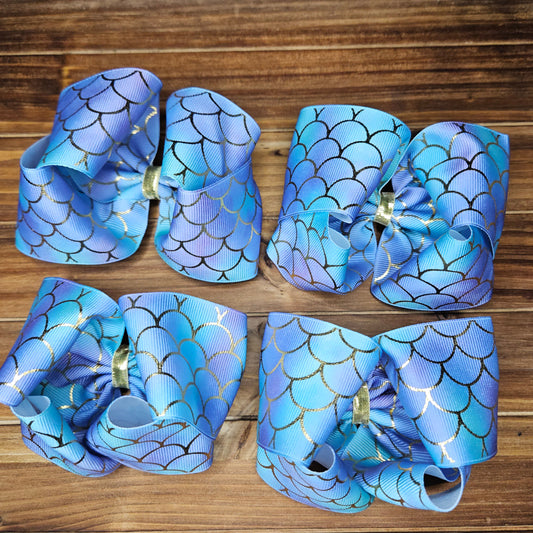 Mermaid ribbon bows