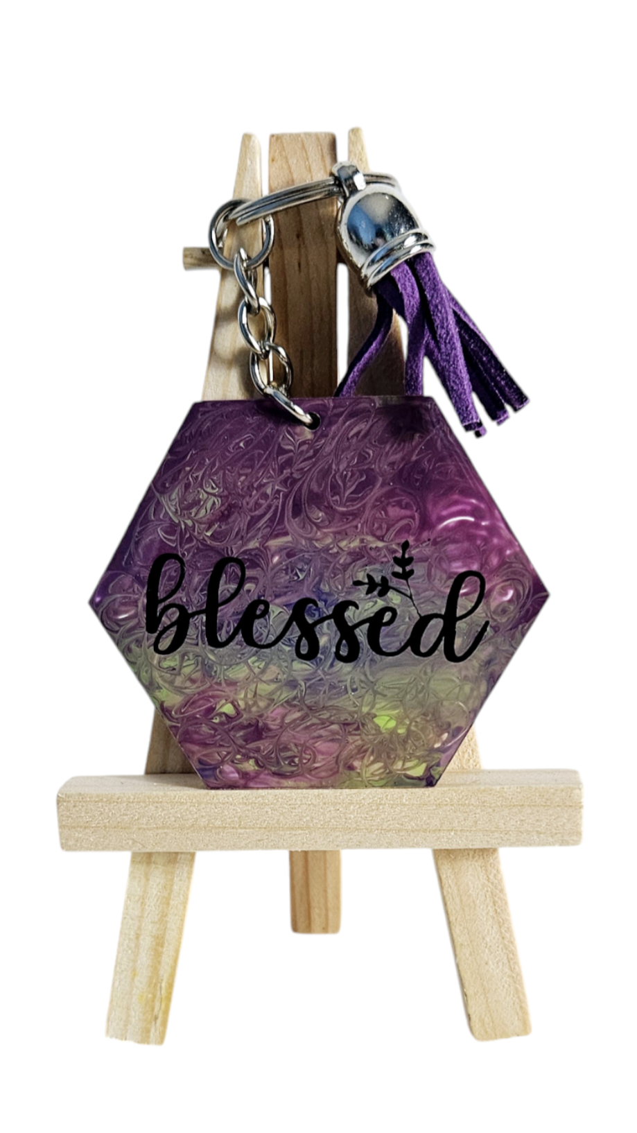 Faith-based keychains (hexagon)